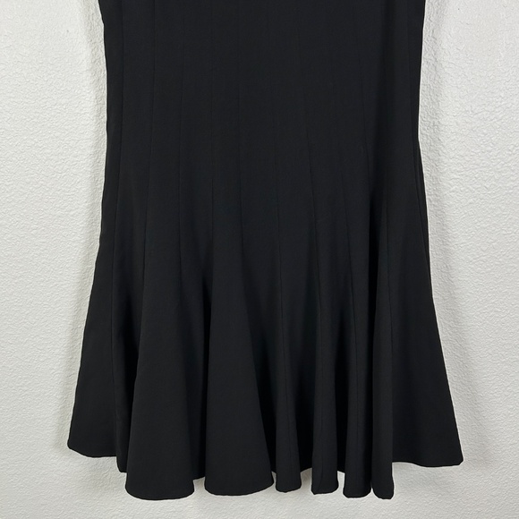 Calvin Klein size 14 black dress fit & flare pleated sleeveless knee lenght - Picture 3 of 10